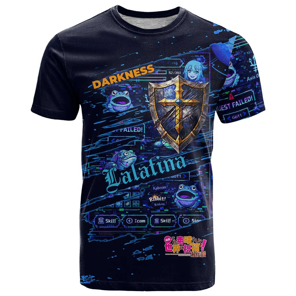 Darkness Lalatina T Shirt Retro Anime RPG Interface Style