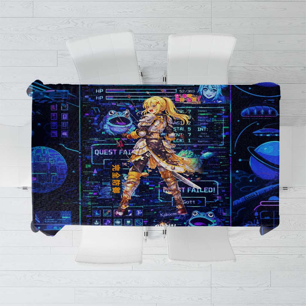 Darkness Lalatina Tablecloth Retro Anime RPG Interface Style