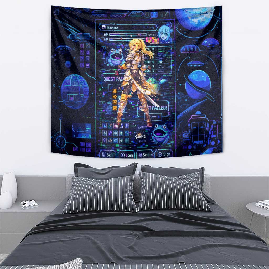 Darkness Lalatina Tapestry Retro Anime RPG Interface Style