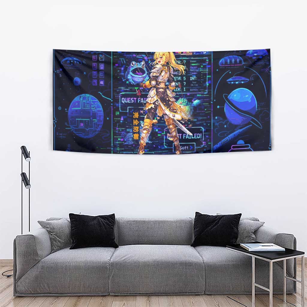 Darkness Lalatina Tapestry Retro Anime RPG Interface Style