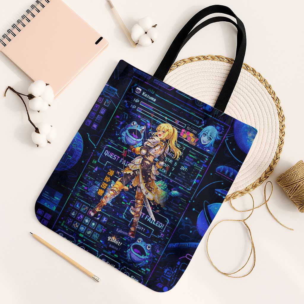 Darkness Lalatina Tote Bag Retro Anime RPG Interface Style