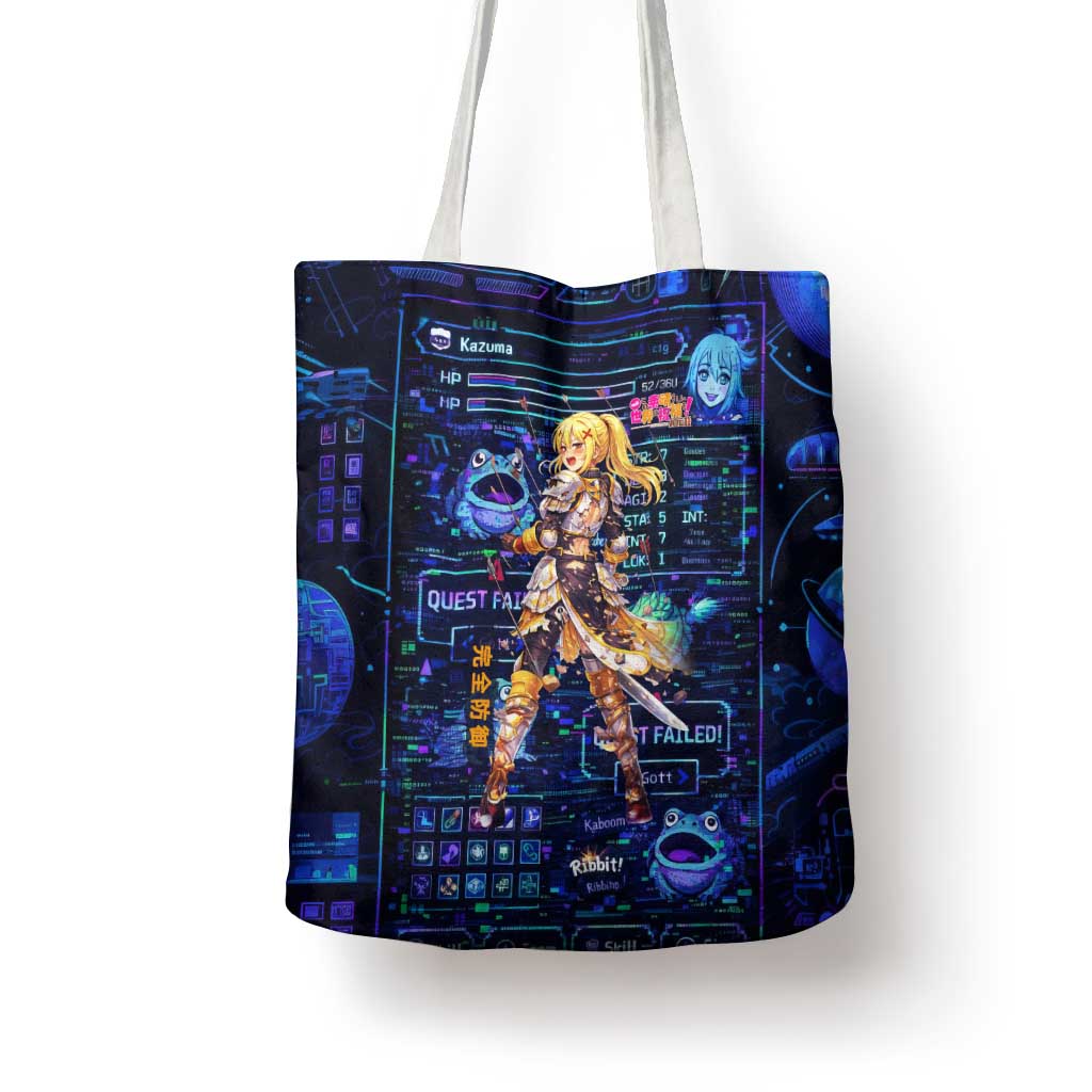 Darkness Lalatina Tote Bag Retro Anime RPG Interface Style