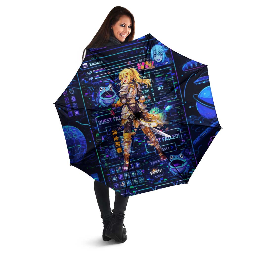 Darkness Lalatina Umbrella Retro Anime RPG Interface Style