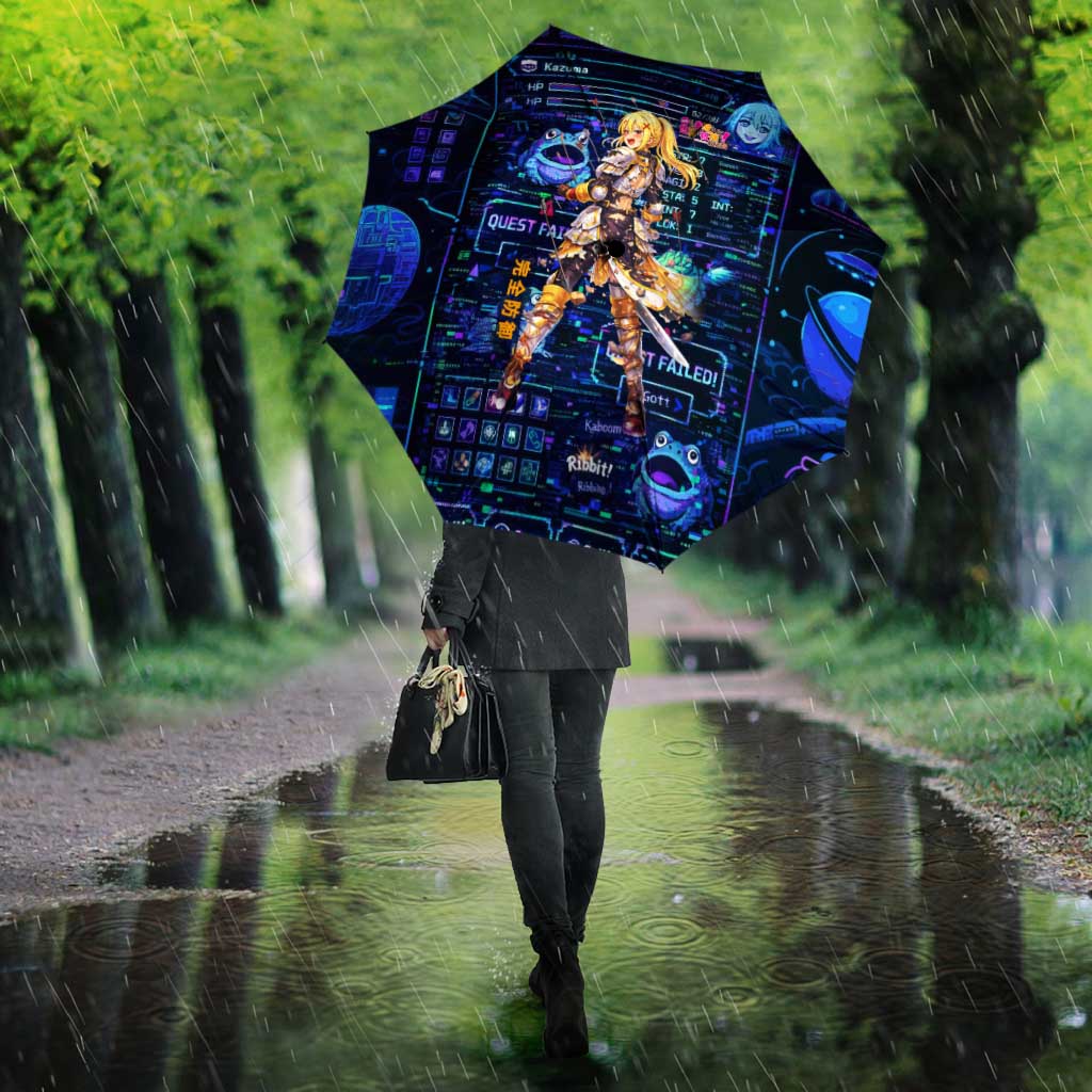 Darkness Lalatina Umbrella Retro Anime RPG Interface Style