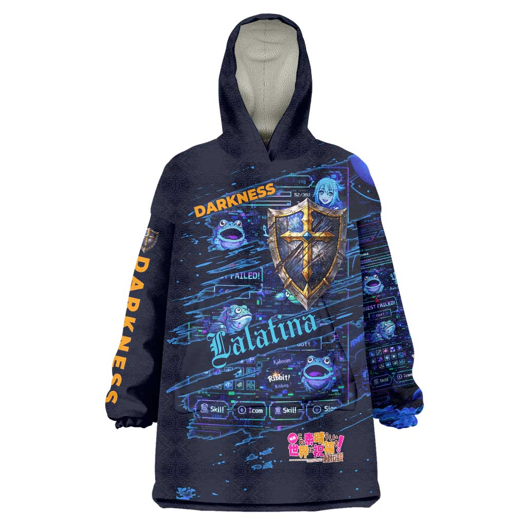 Darkness Lalatina Wearable Blanket Hoodie Retro Anime RPG Interface Style