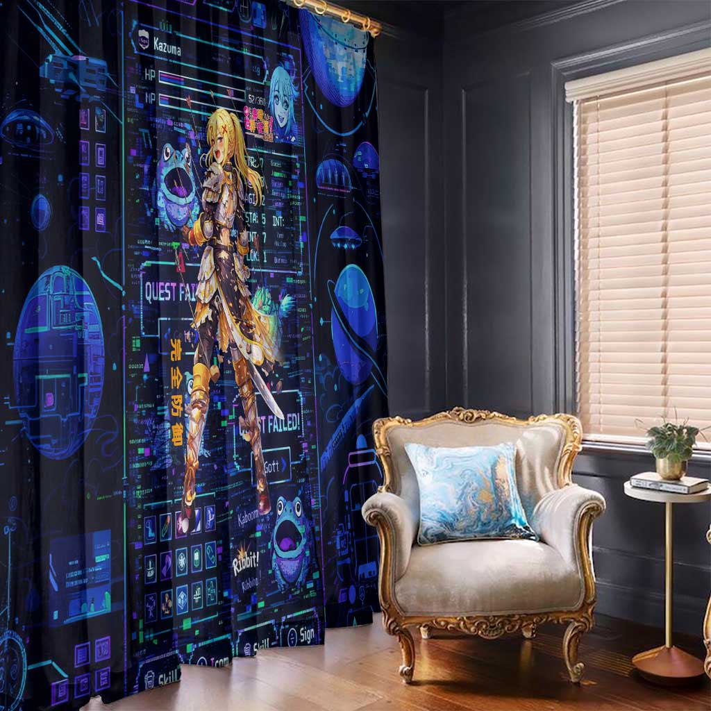 Darkness Lalatina Window Curtain Retro Anime RPG Interface Style