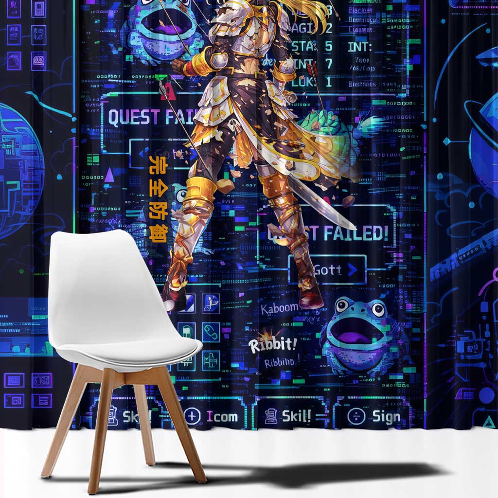 Darkness Lalatina Window Curtain Retro Anime RPG Interface Style