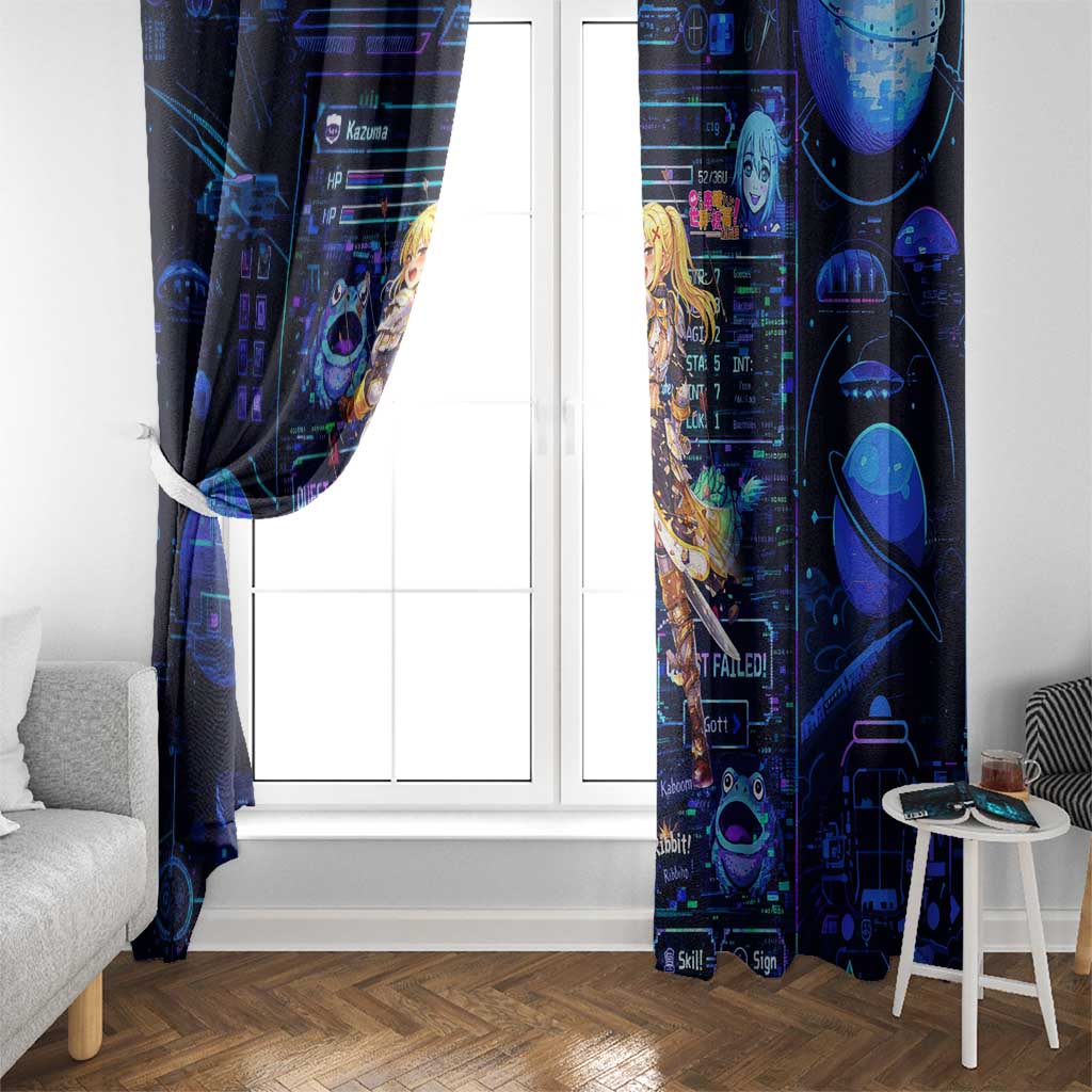 Darkness Lalatina Window Curtain Retro Anime RPG Interface Style