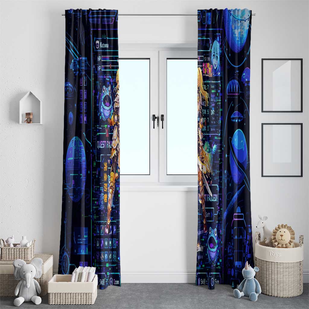 Darkness Lalatina Window Curtain Retro Anime RPG Interface Style