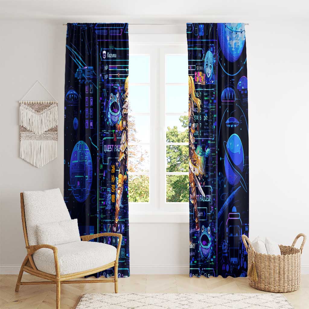 Darkness Lalatina Window Curtain Retro Anime RPG Interface Style