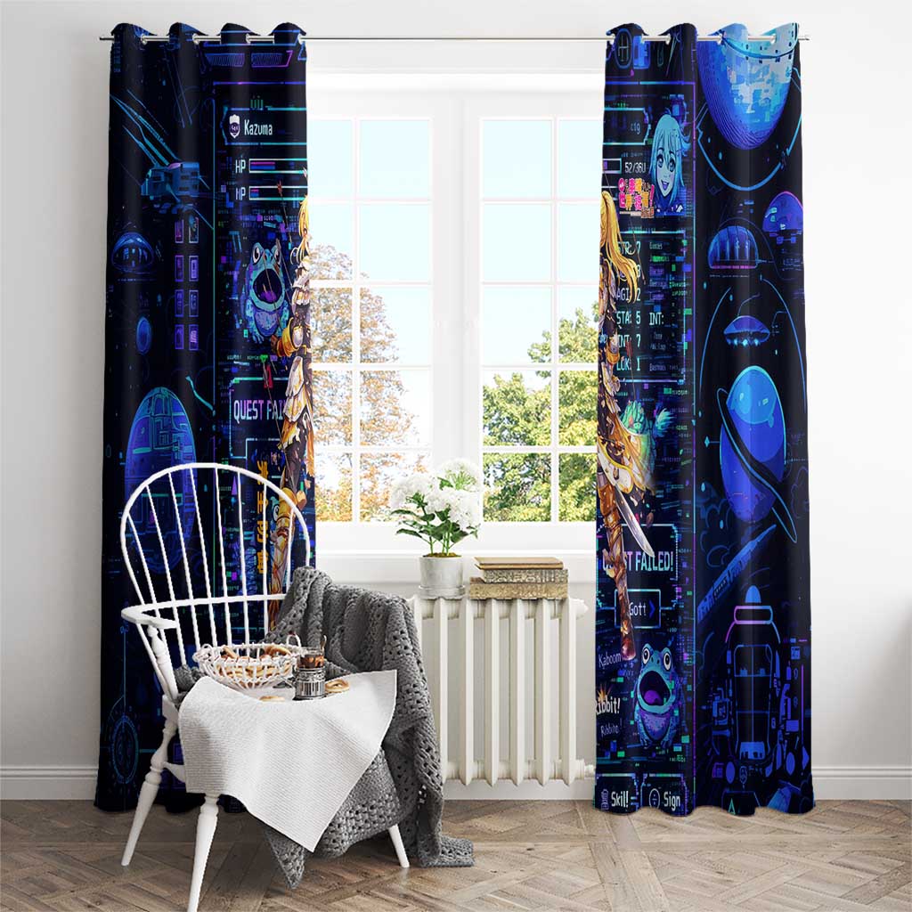 Darkness Lalatina Window Curtain Retro Anime RPG Interface Style