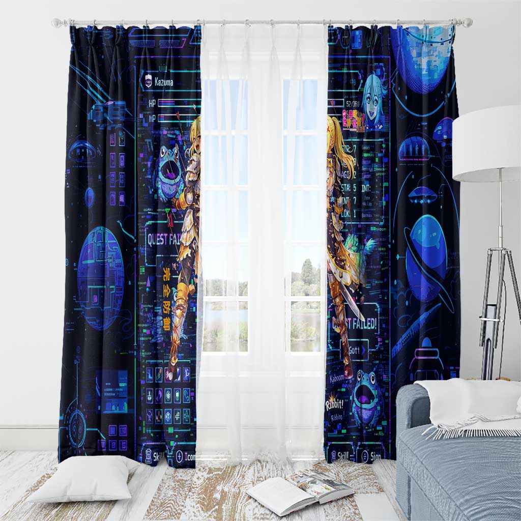 Darkness Lalatina Window Curtain Retro Anime RPG Interface Style