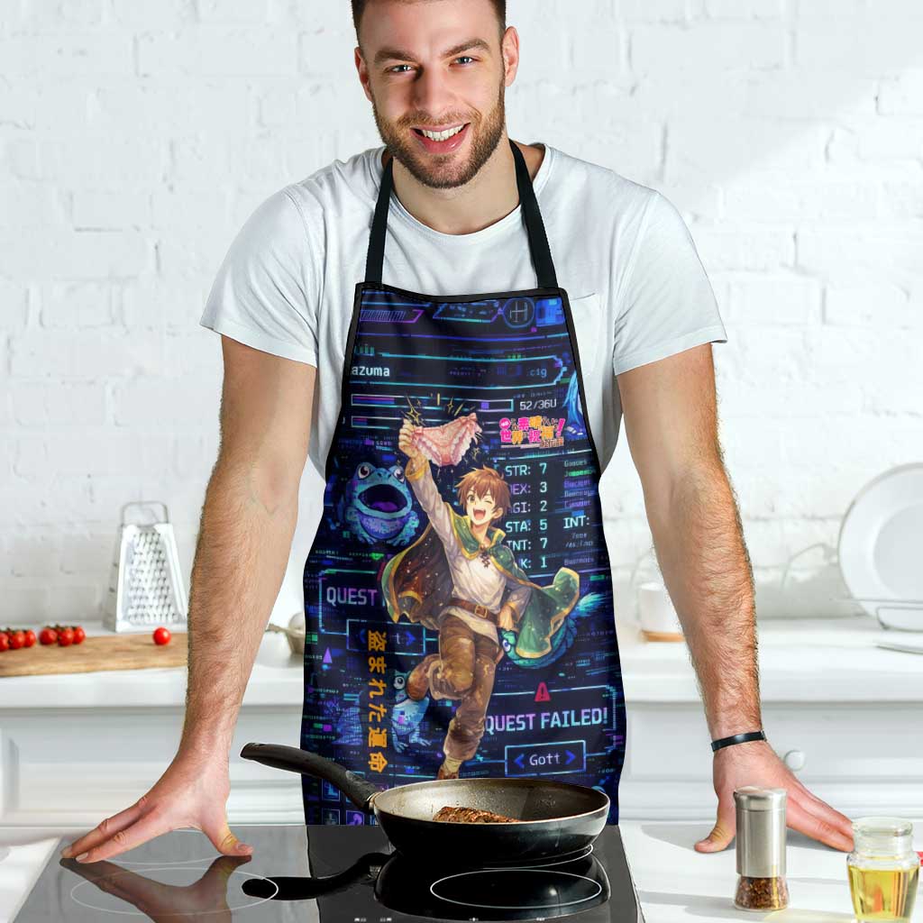 Kazuma Steal Skill Apron Retro Anime RPG Interface Style