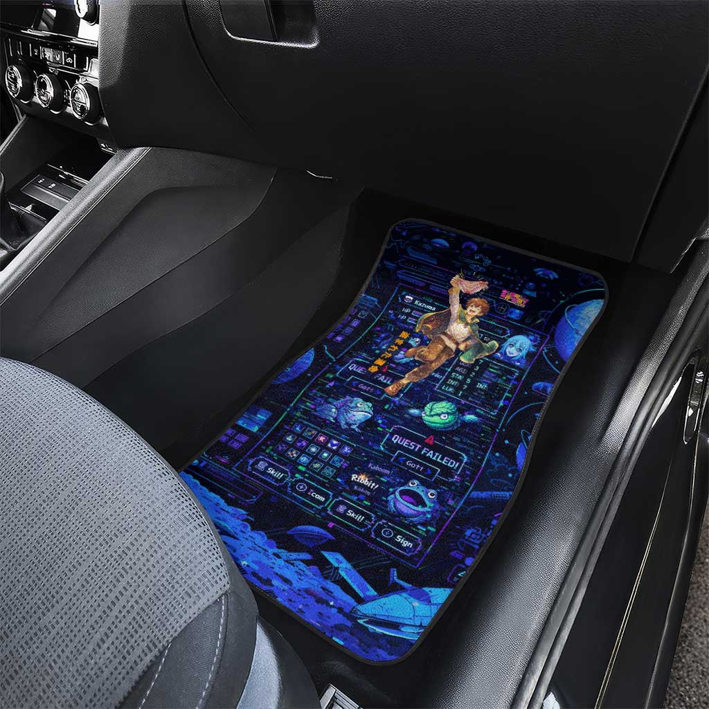 Kazuma Steal Skill Car Mats Retro Anime RPG Interface Style