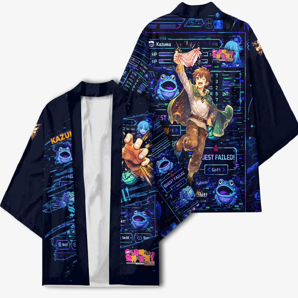 Kazuma Steal Skill Kimono Retro Anime RPG Interface Style