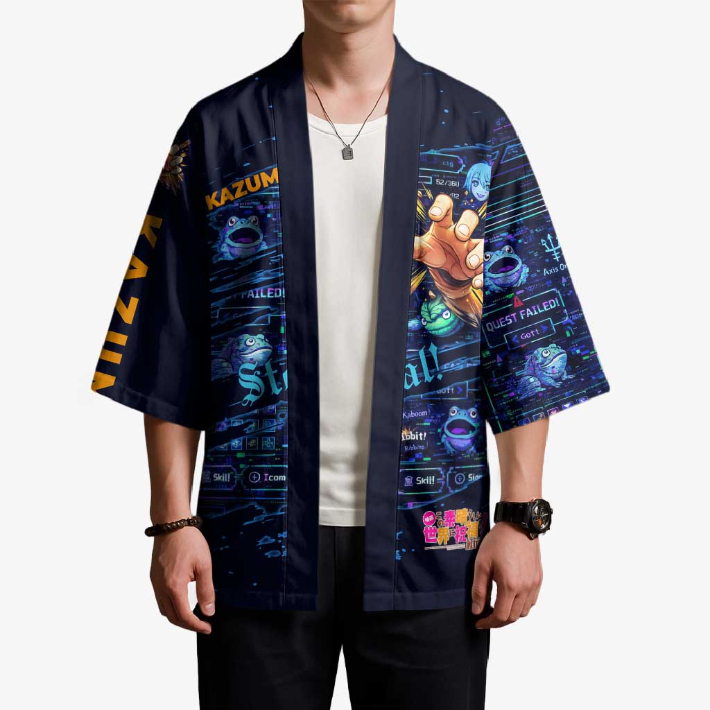 Kazuma Steal Skill Kimono Retro Anime RPG Interface Style