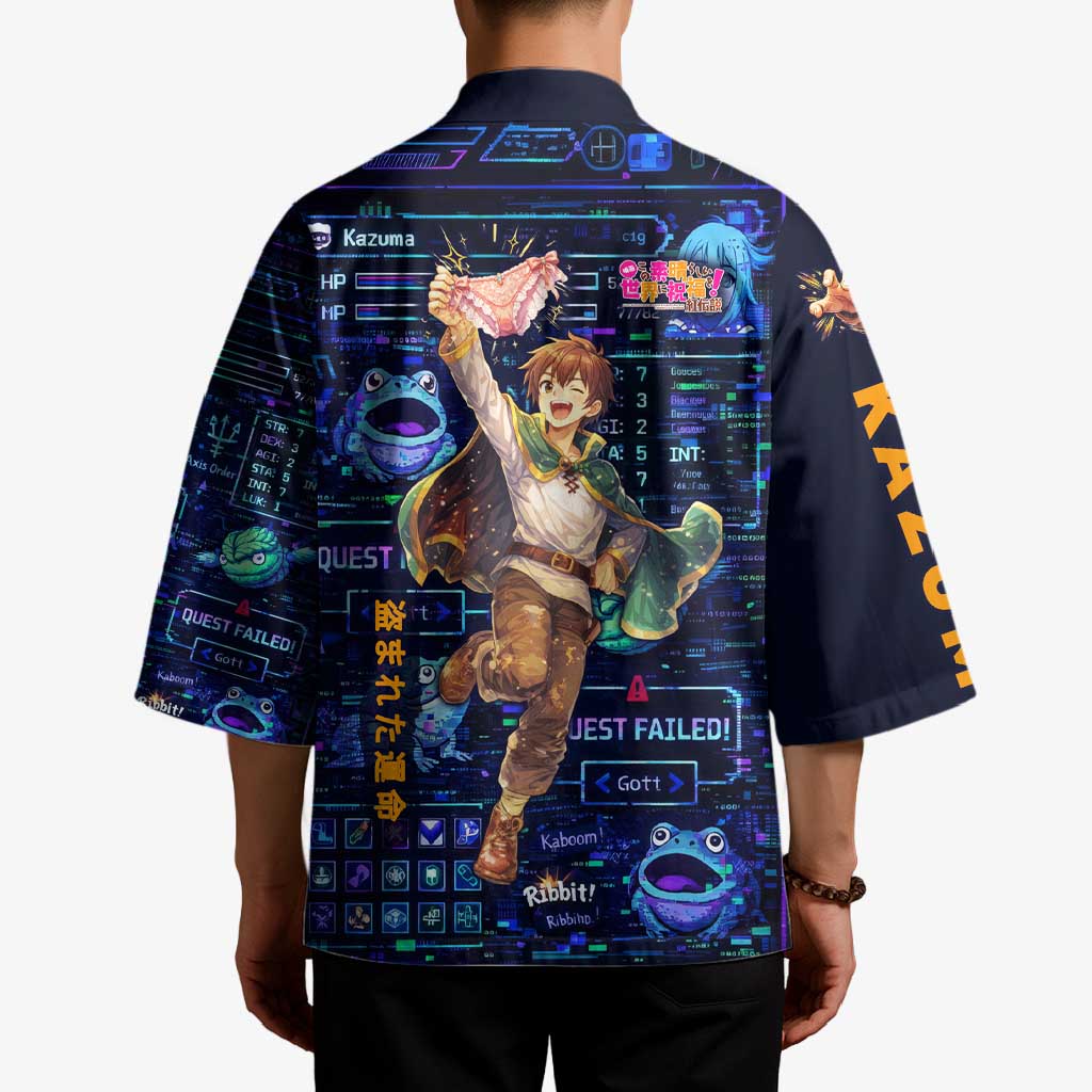 Kazuma Steal Skill Kimono Retro Anime RPG Interface Style