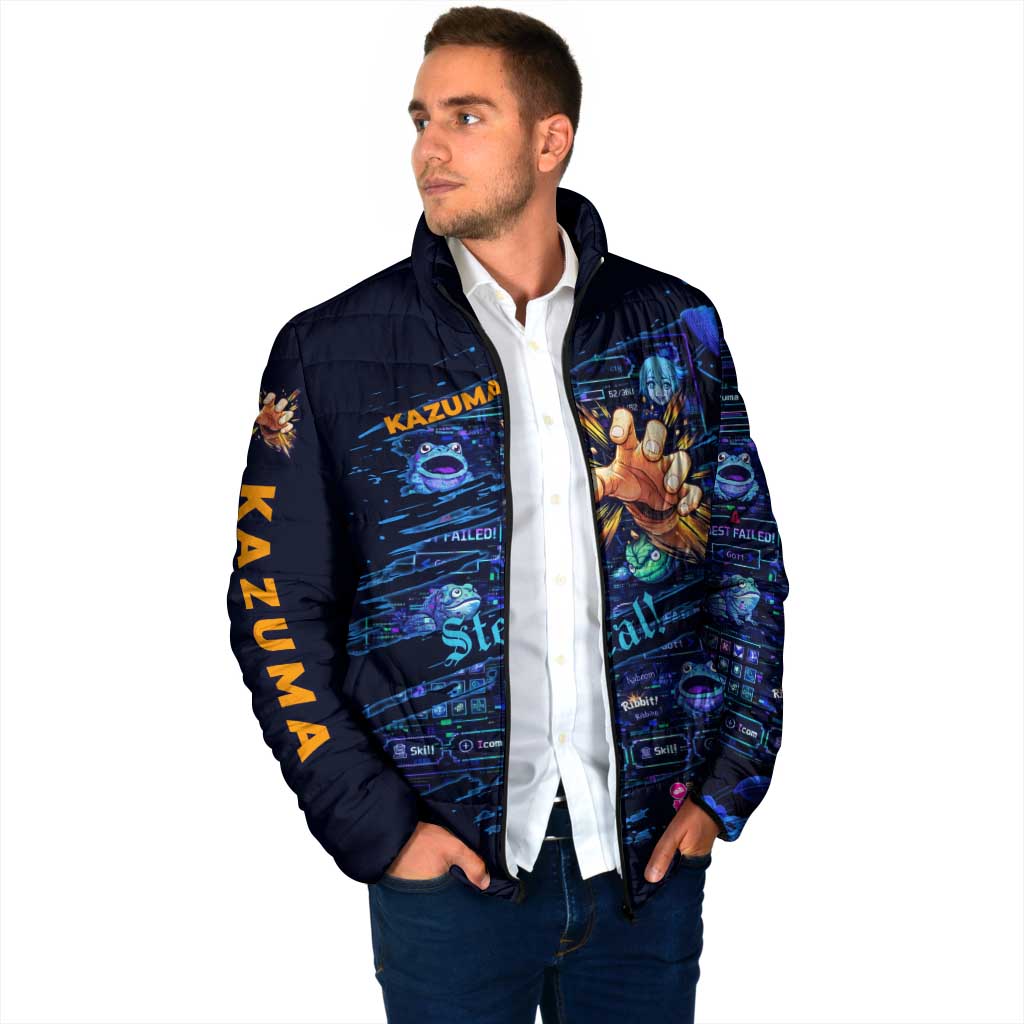 Kazuma Steal Skill Padded Jacket Retro Anime RPG Interface Style