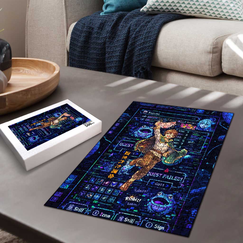 Kazuma Steal Skill Puzzle Retro Anime RPG Interface Style