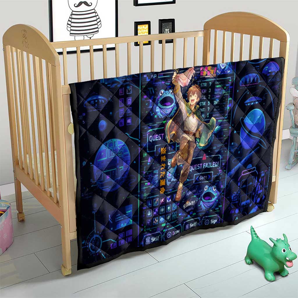 Kazuma Steal Skill Quilt Retro Anime RPG Interface Style