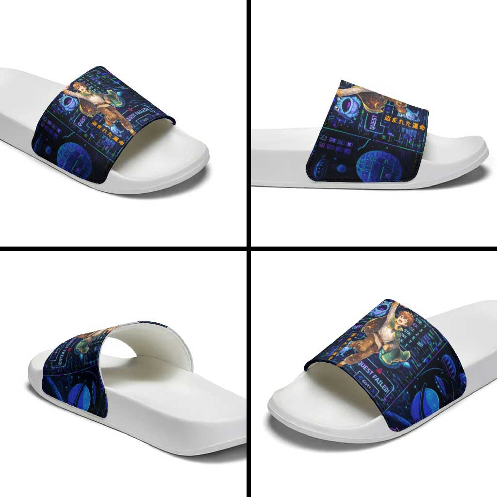 Kazuma Steal Skill Slide Sandals Retro Anime RPG Interface Style