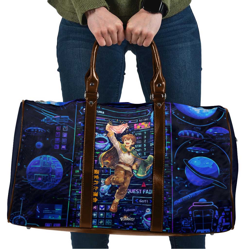 Kazuma Steal Skill Travel Bag Retro Anime RPG Interface Style