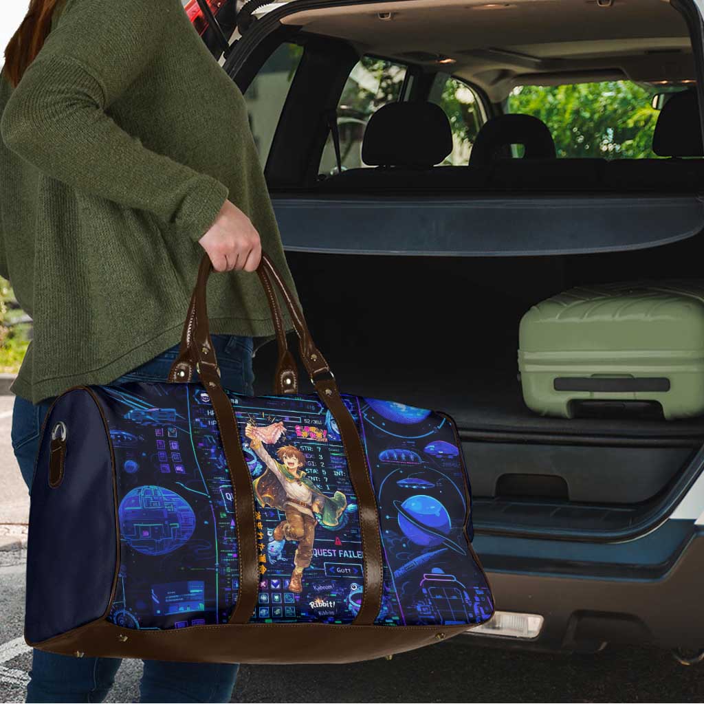 Kazuma Steal Skill Travel Bag Retro Anime RPG Interface Style
