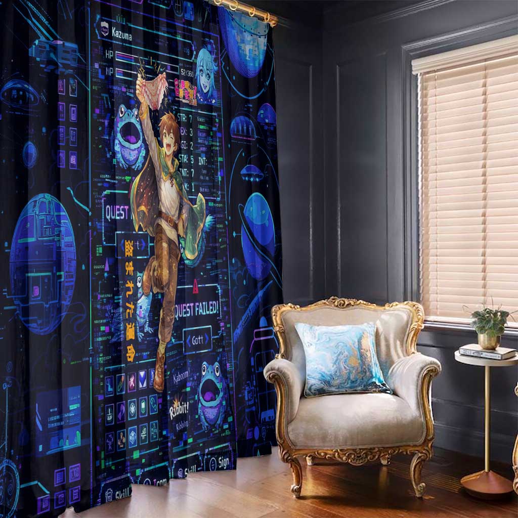 Kazuma Steal Skill Window Curtain Retro Anime RPG Interface Style