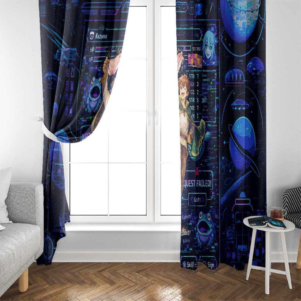 Kazuma Steal Skill Window Curtain Retro Anime RPG Interface Style