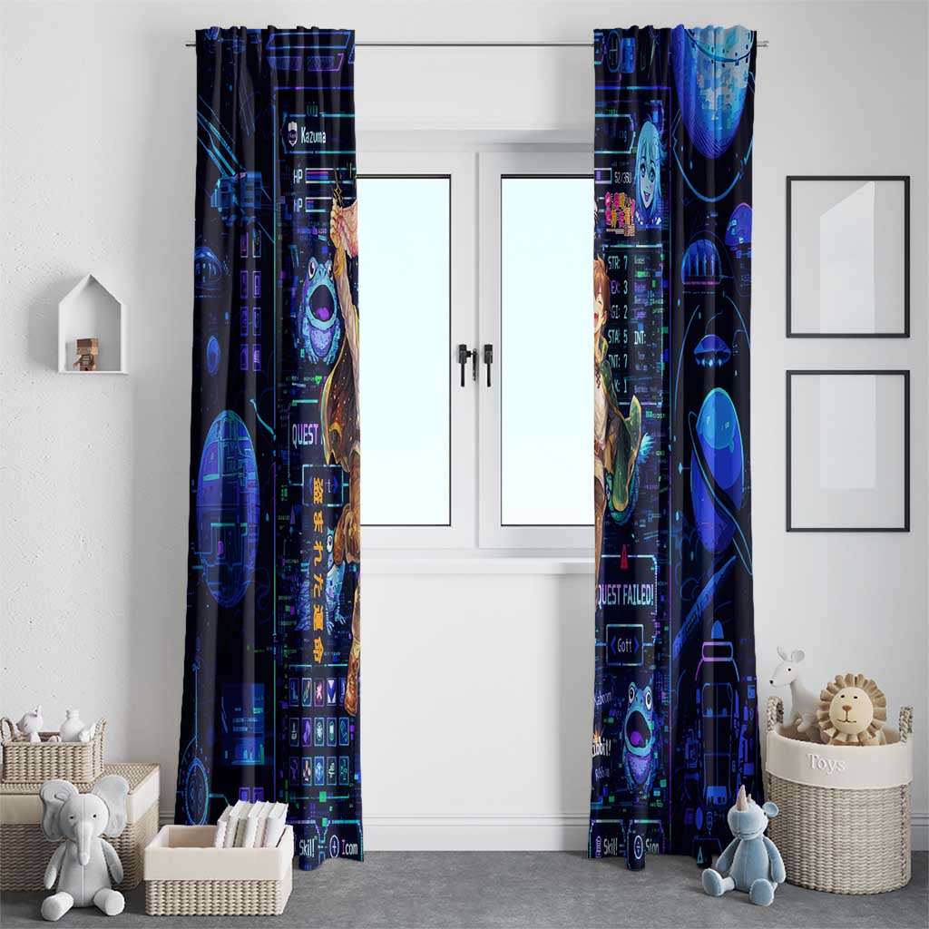 Kazuma Steal Skill Window Curtain Retro Anime RPG Interface Style