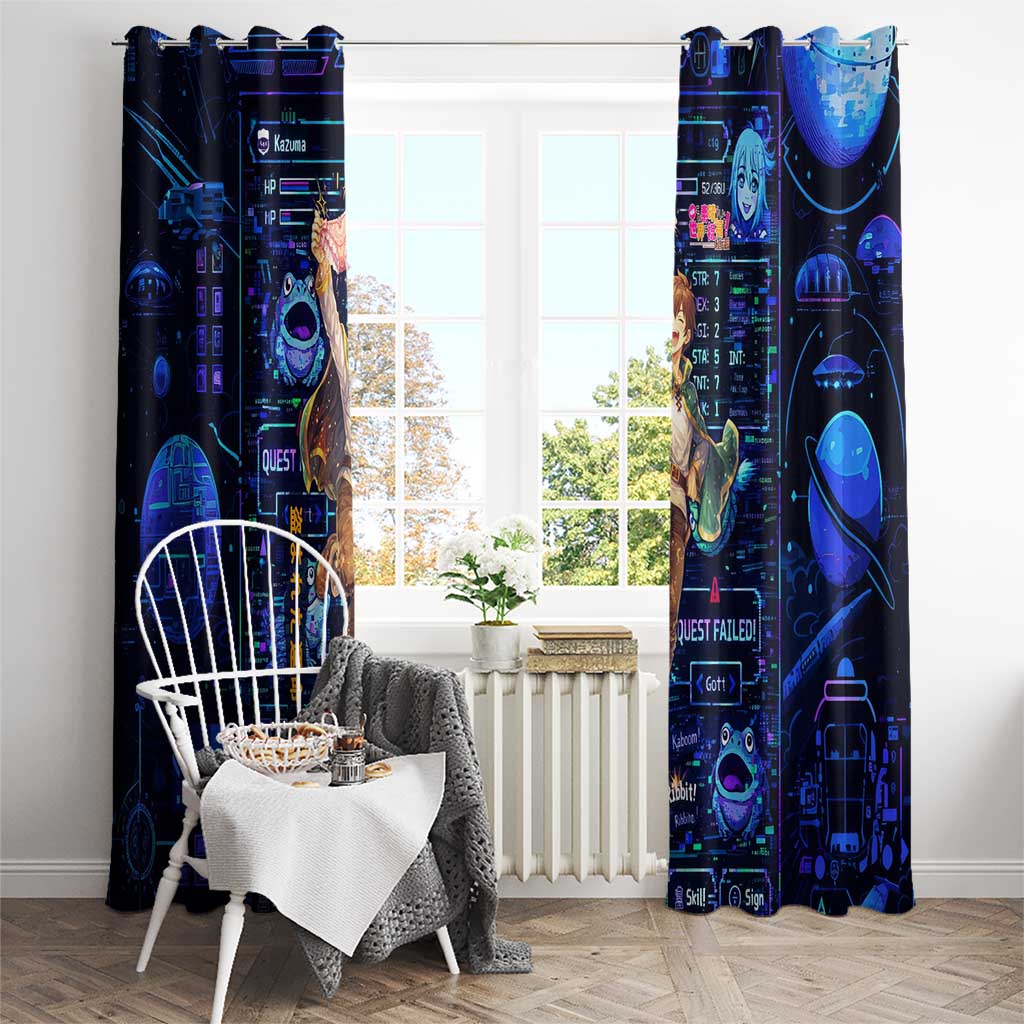 Kazuma Steal Skill Window Curtain Retro Anime RPG Interface Style