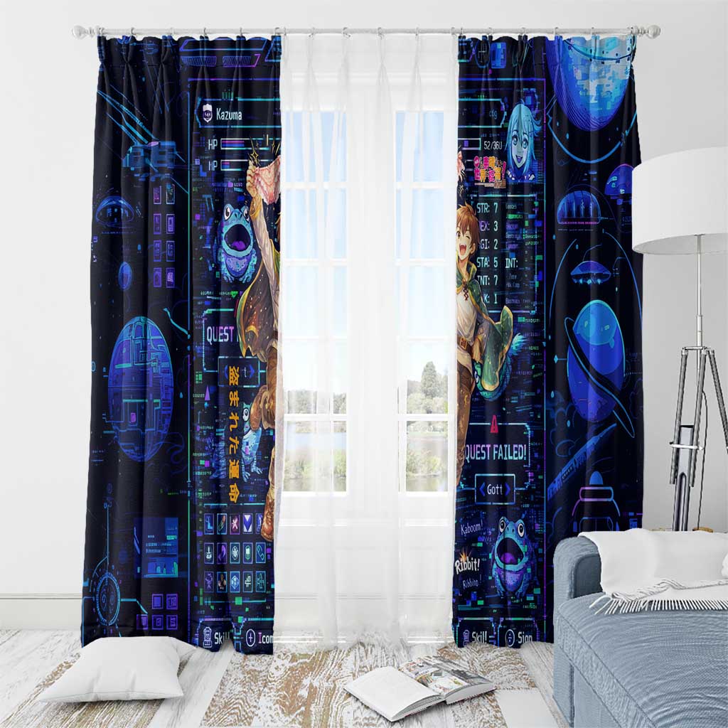 Kazuma Steal Skill Window Curtain Retro Anime RPG Interface Style