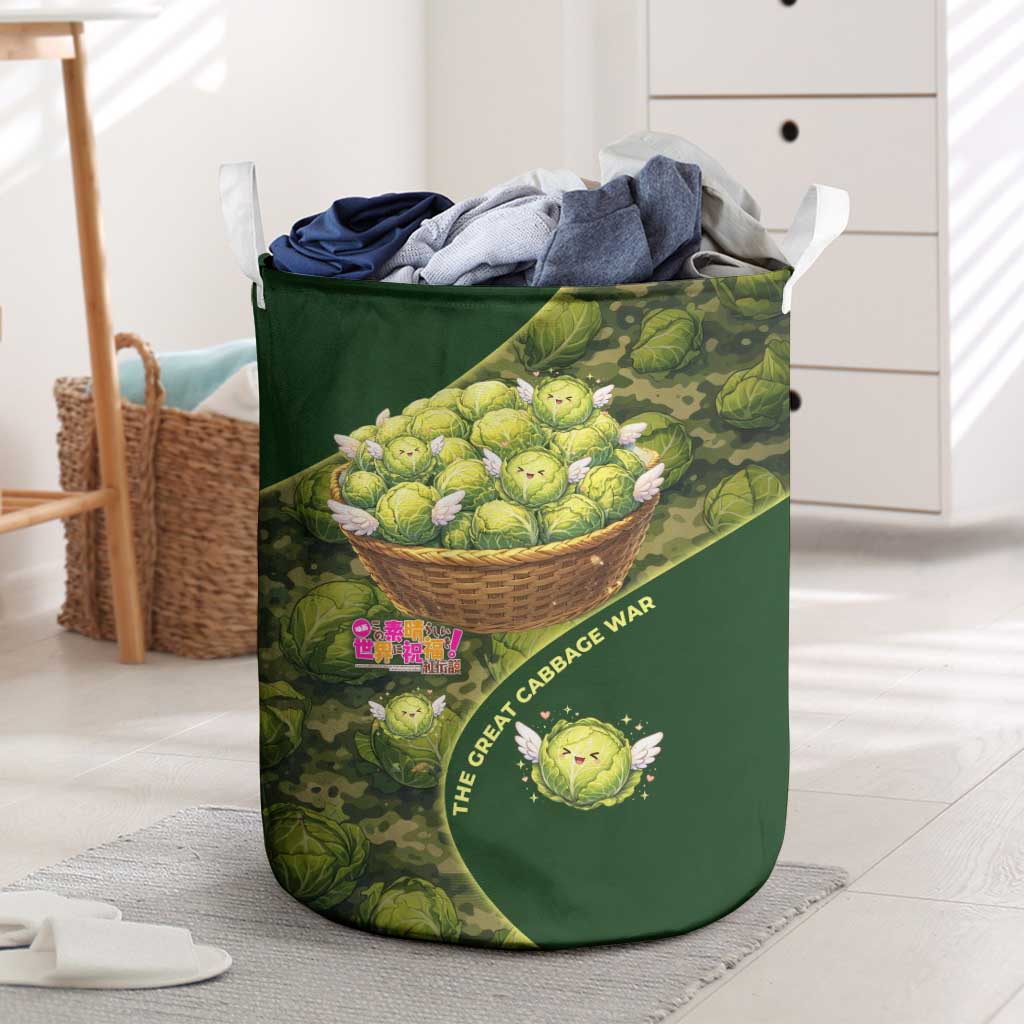 The Great Cabbage War Laundry Basket Whimsical Fantasy Game Art Style