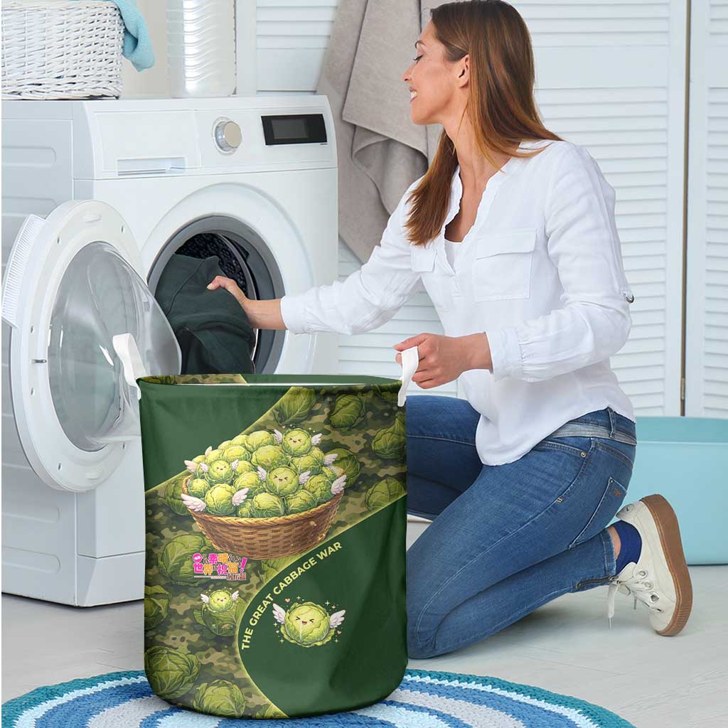 The Great Cabbage War Laundry Basket Whimsical Fantasy Game Art Style