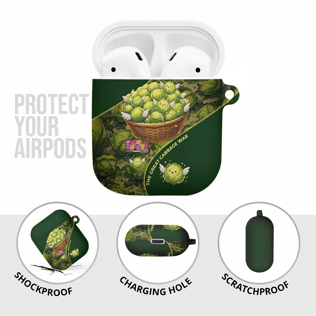 The Great Cabbage War AirPods Case Whimsical Fantasy Game Art Style
