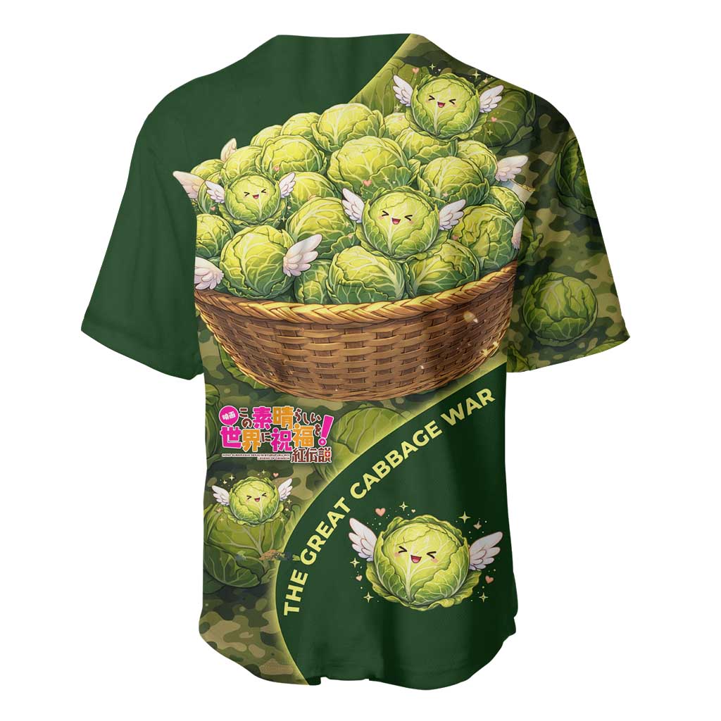 The Great Cabbage War Baseball Jersey Whimsical Fantasy Game Art Style