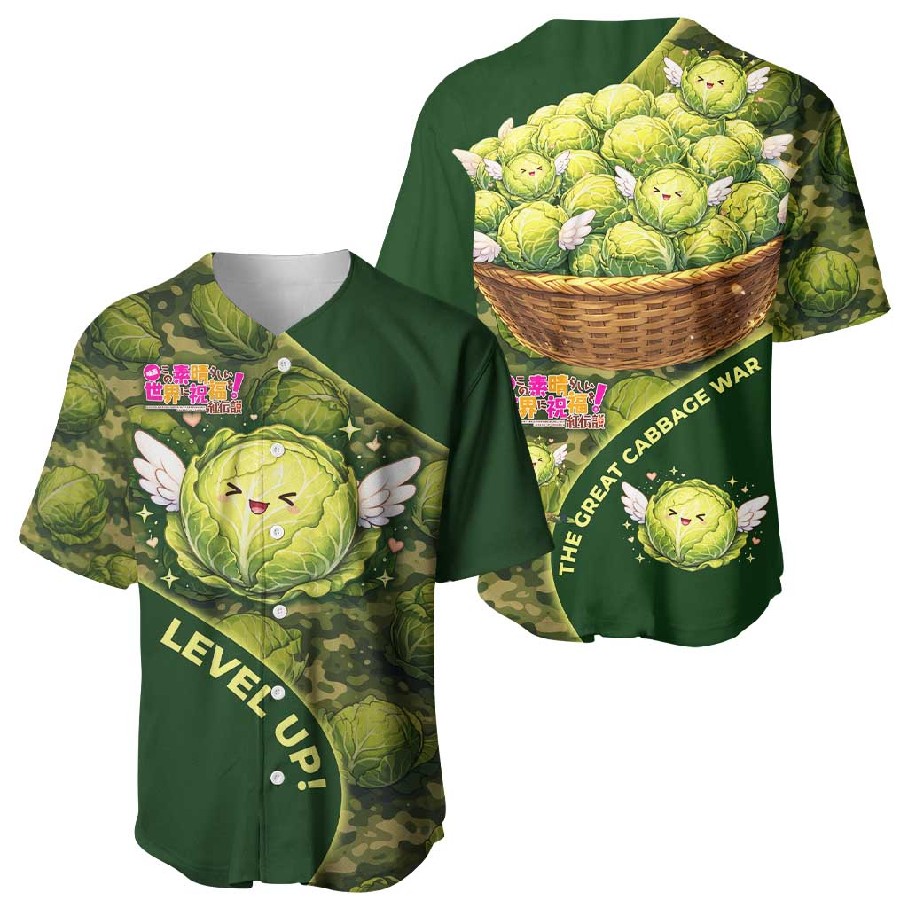 The Great Cabbage War Baseball Jersey Whimsical Fantasy Game Art Style