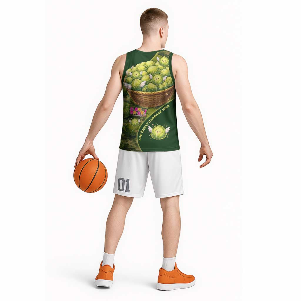 The Great Cabbage War Basketball Jersey Whimsical Fantasy Game Art Style