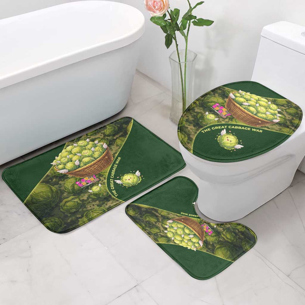 The Great Cabbage War Bathroom Set Whimsical Fantasy Game Art Style