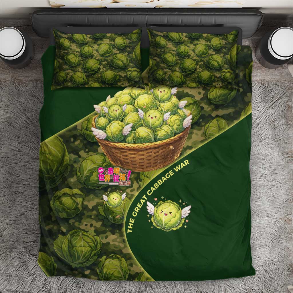 The Great Cabbage War Bedding Set Whimsical Fantasy Game Art Style