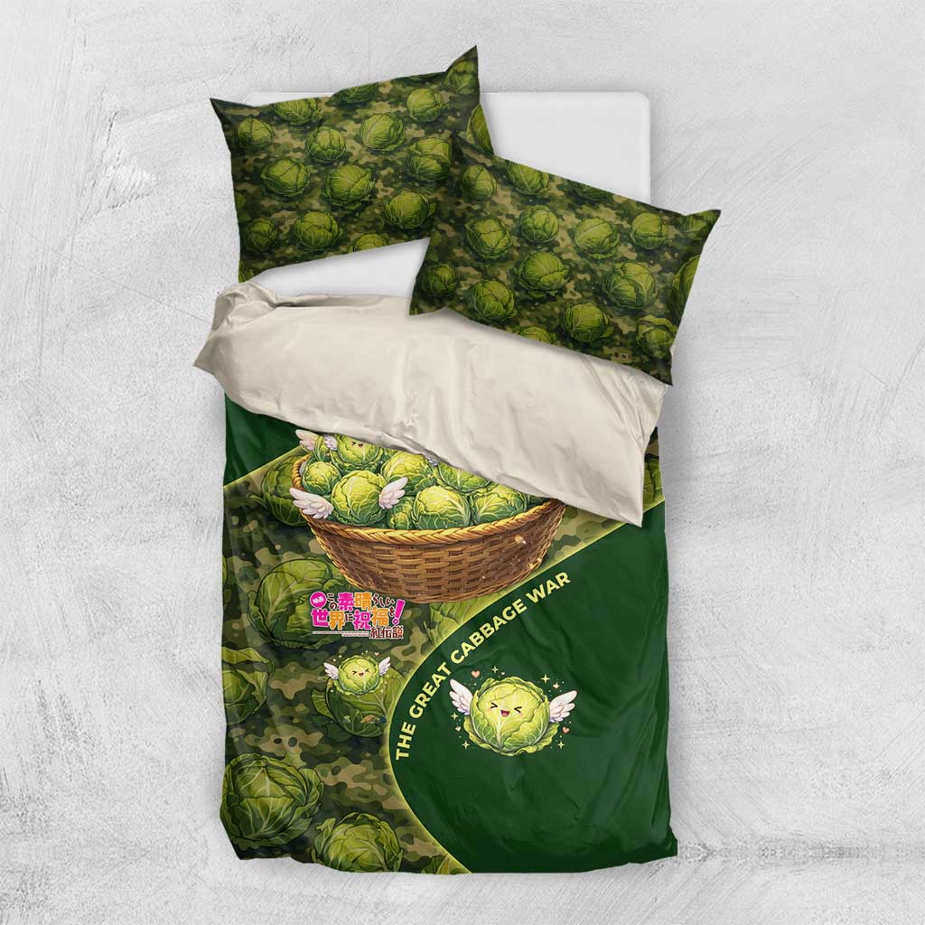 The Great Cabbage War Bedding Set Whimsical Fantasy Game Art Style