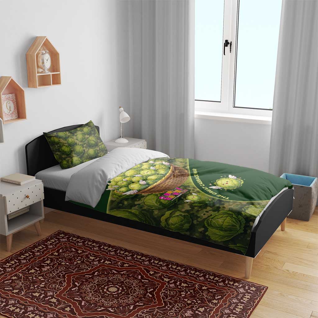 The Great Cabbage War Bedding Set Whimsical Fantasy Game Art Style