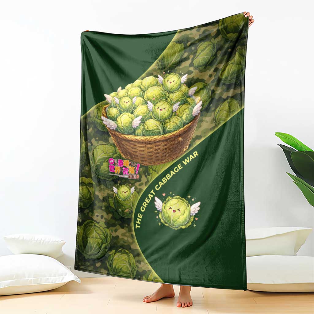 The Great Cabbage War Blanket Whimsical Fantasy Game Art Style