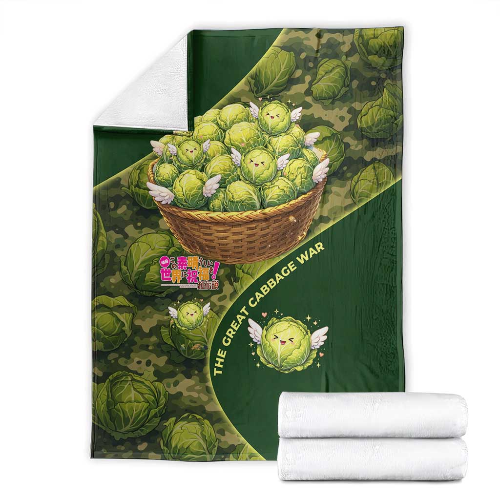 The Great Cabbage War Blanket Whimsical Fantasy Game Art Style