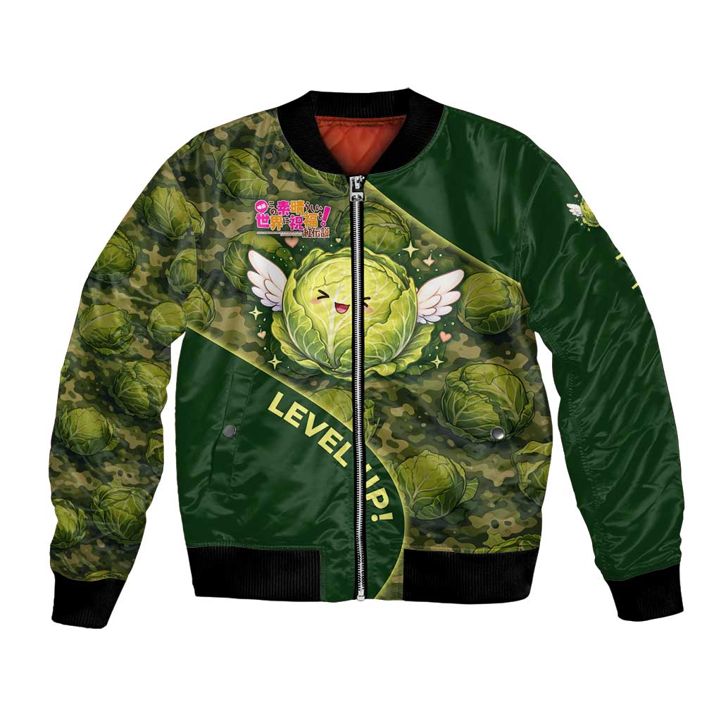 The Great Cabbage War Bomber Jacket Whimsical Fantasy Game Art Style