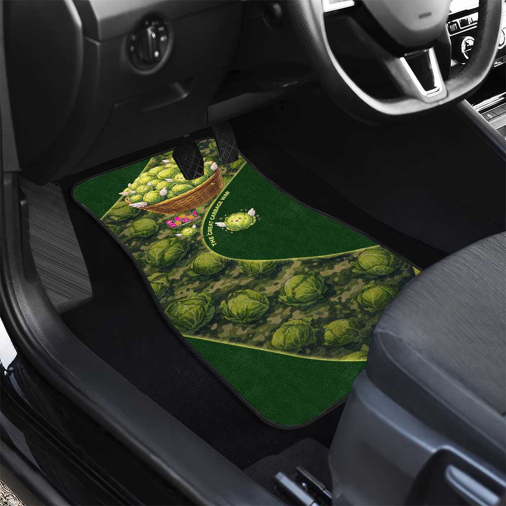 The Great Cabbage War Car Mats Whimsical Fantasy Game Art Style
