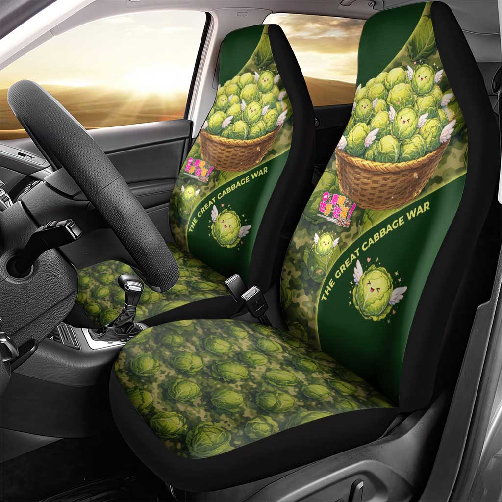 The Great Cabbage War Car Seat Cover Whimsical Fantasy Game Art Style