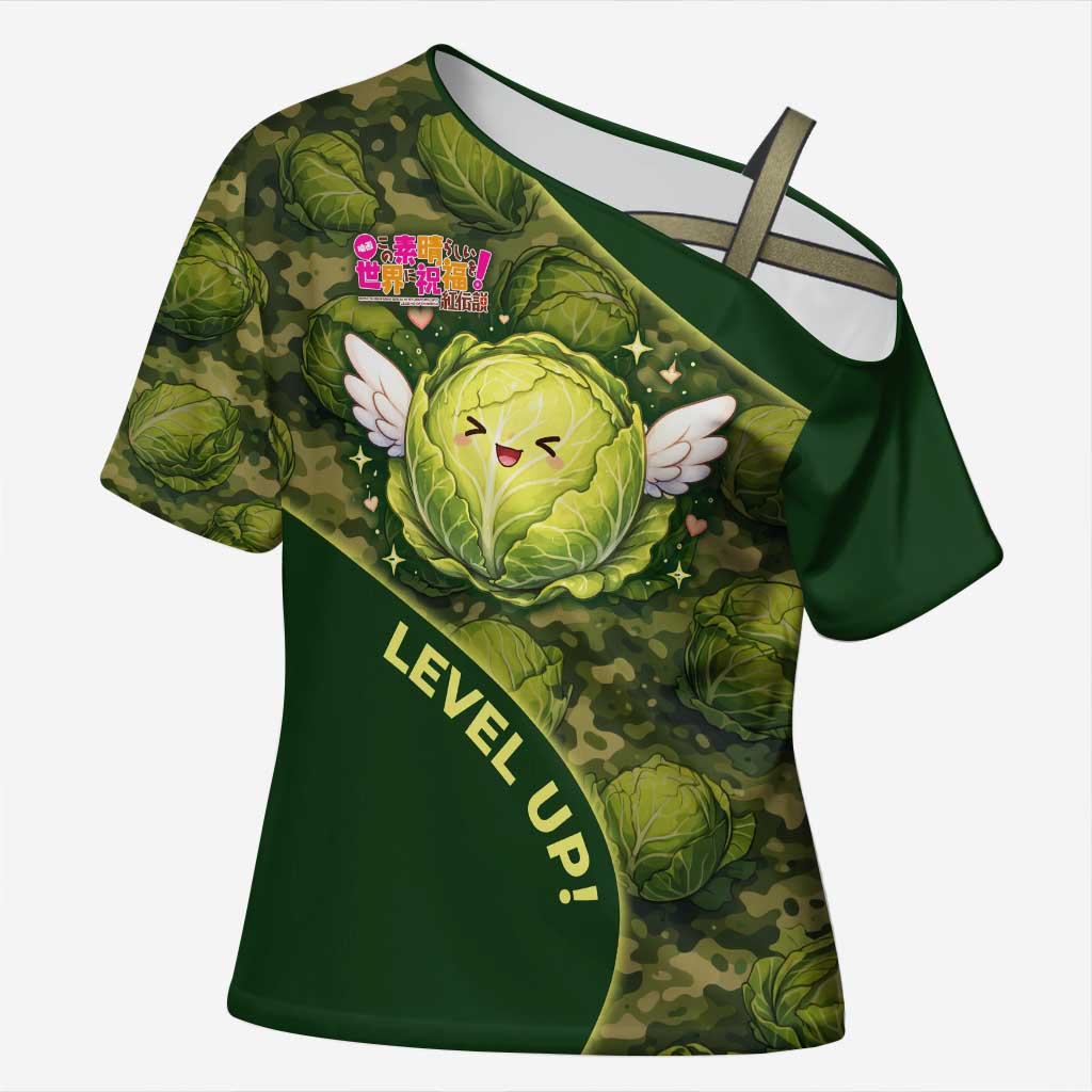 The Great Cabbage War Cross Shoulder Shirt Whimsical Fantasy Game Art Style