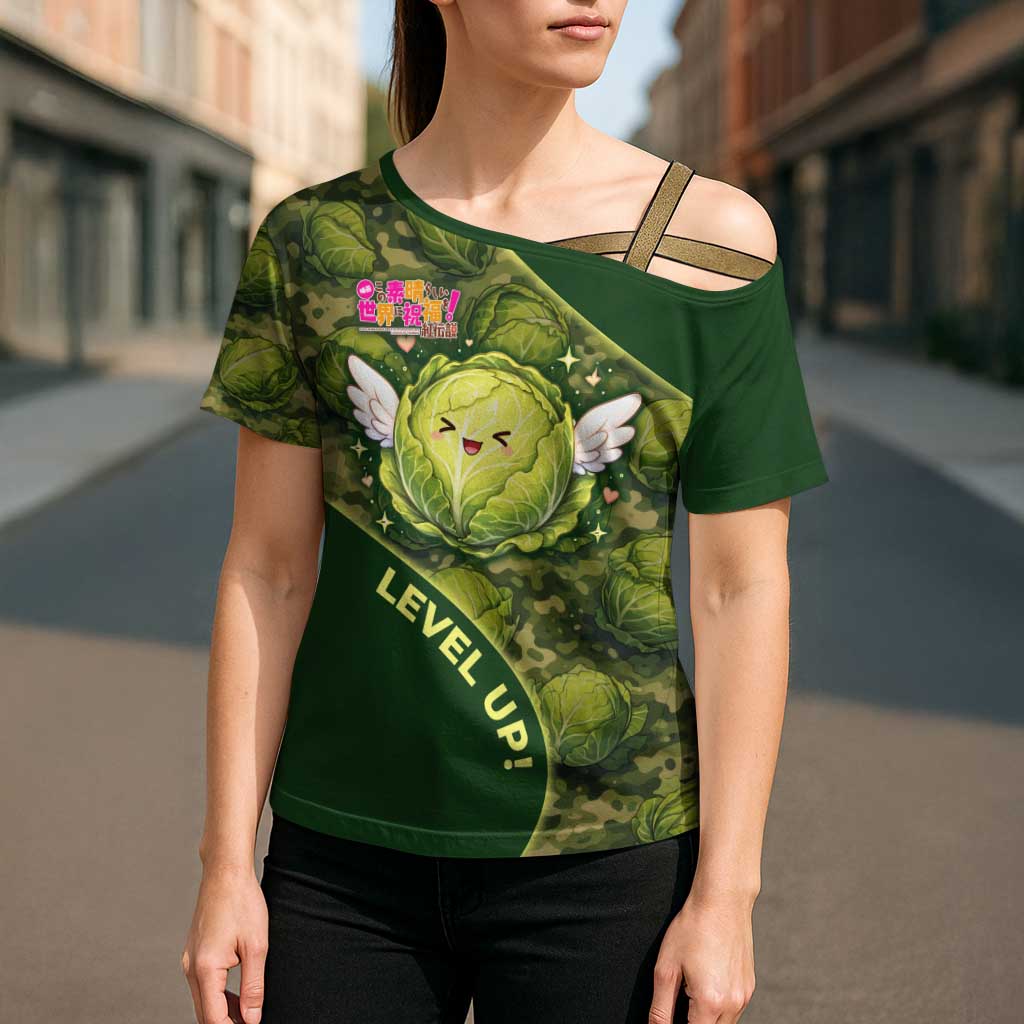 The Great Cabbage War Cross Shoulder Shirt Whimsical Fantasy Game Art Style