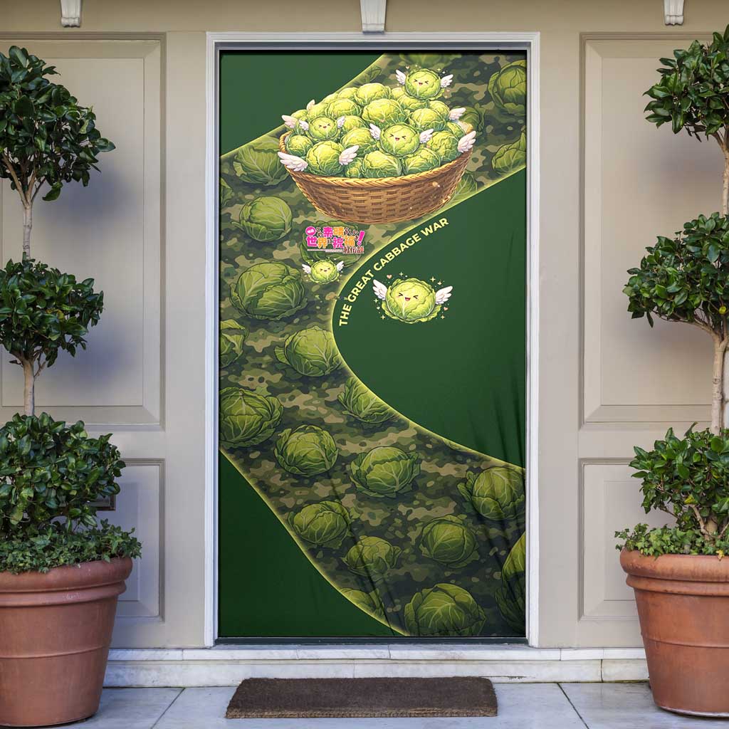 The Great Cabbage War Door Cover Whimsical Fantasy Game Art Style